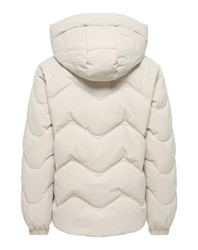 JDY - JDYPower Short Hood Puffer - Silver Lining 
